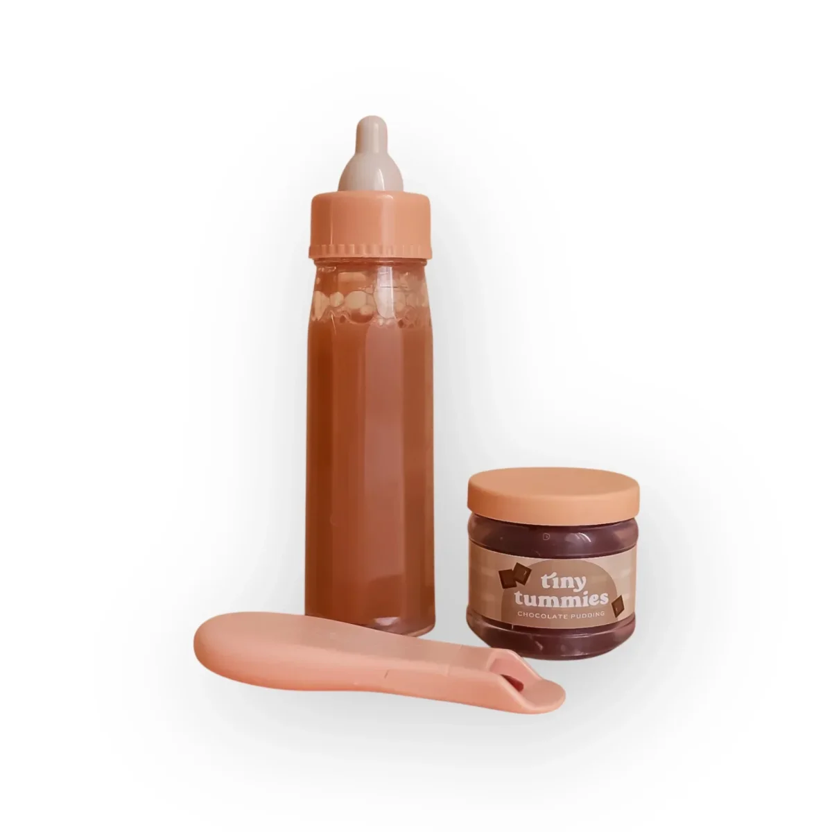 Coffret repas poupée chocolat - biberon et petit pot Tiny Harlow – Image 3